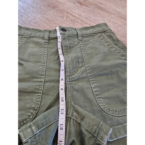 Madewell Women’s Perfect Vintage Green Military Shorts Size 25 - Picture 6 of 8
